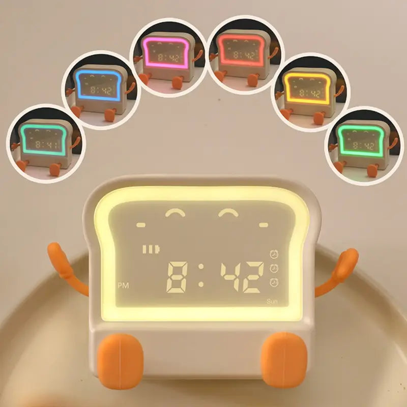 Leuke Toast-vormige LED Alarmklok & Timer