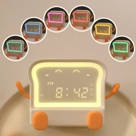 Leuke Toast-vormige LED Alarmklok & Timer