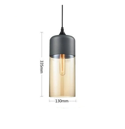 Luxe hanglamp van glas en hout