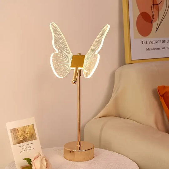 USB Vlinder Tafellamp | Tricolor LED Nachtlamp