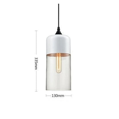 Luxe hanglamp van glas en hout