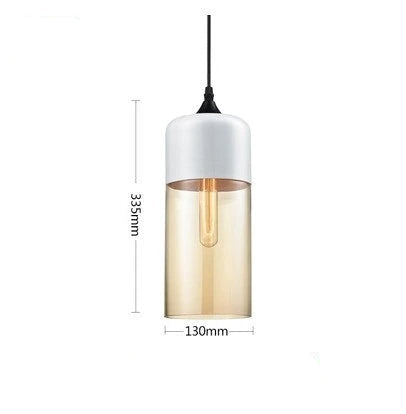 Luxe hanglamp van glas en hout