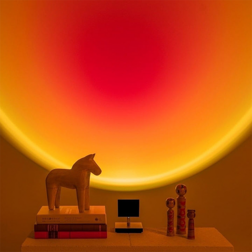 Retro Zonsondergang Tafellamp