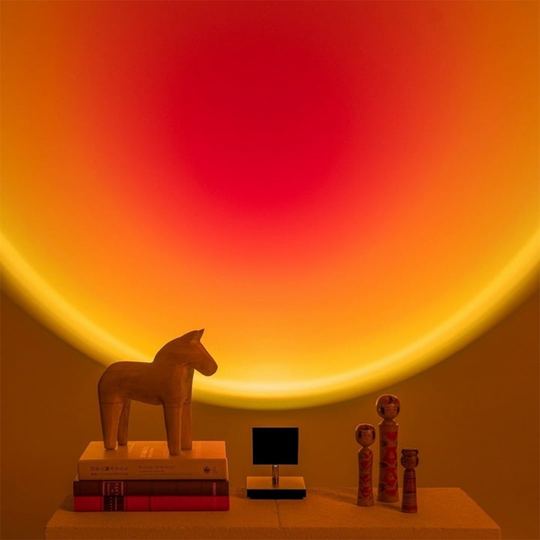 Retro Zonsondergang Tafellamp