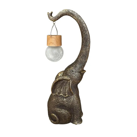 Charmante Gouden Olifant Zonnelantaarn
