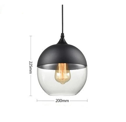 Luxe hanglamp van glas en hout