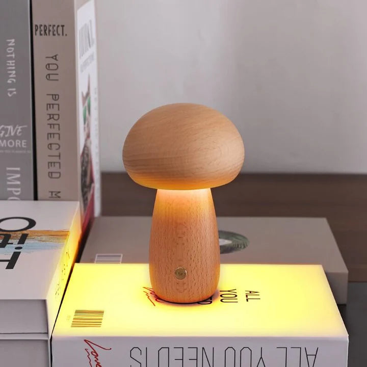 Nachtlamp in Paddenstoelvorm