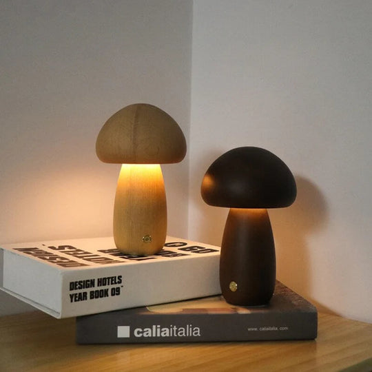 Nachtlamp in Paddenstoelvorm