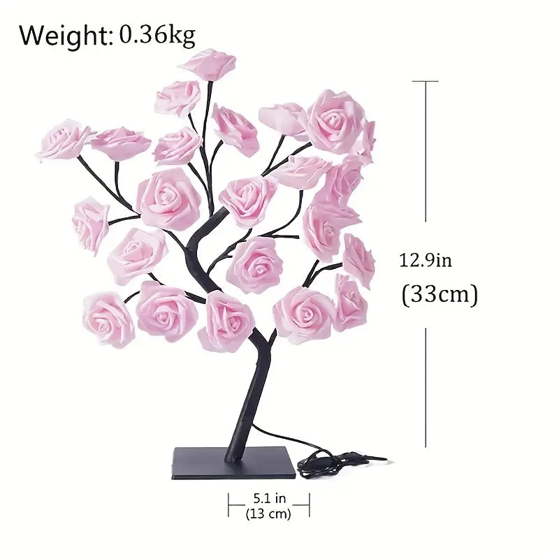 LED Rozenbloem Tafel Lamp