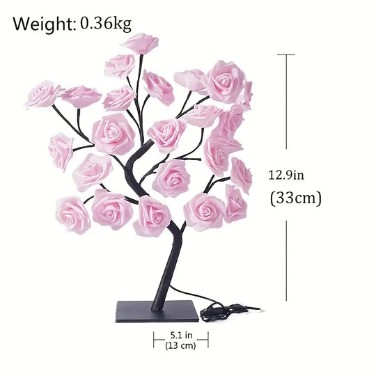 LED Rozenbloem Tafel Lamp