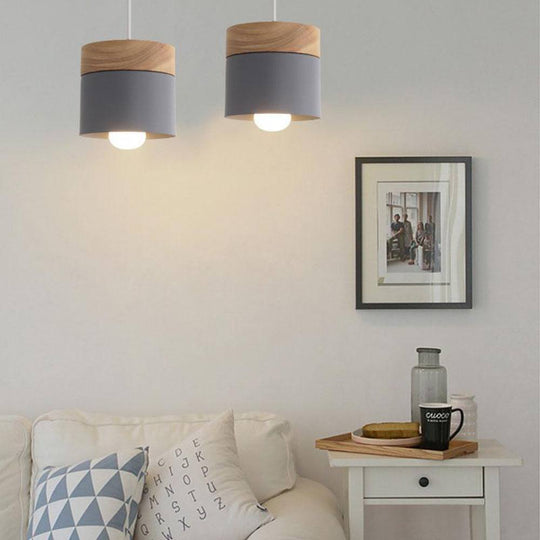 Houten hanglamp