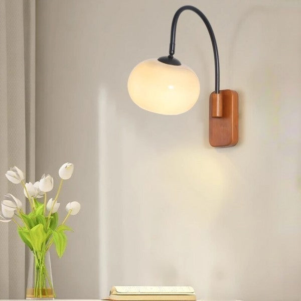 Kaki Draaibare Glas Wandlamp