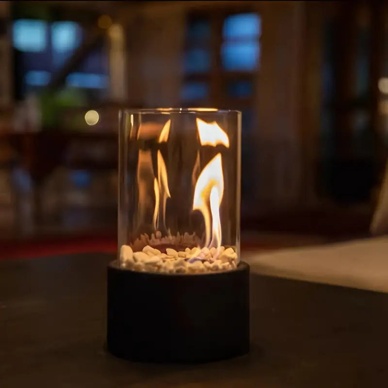 Moderne Draagbare Mini Vuurplaats Tafel Lamp