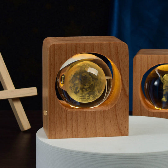 3D Kristallen Kwallen USB Nachtlamp