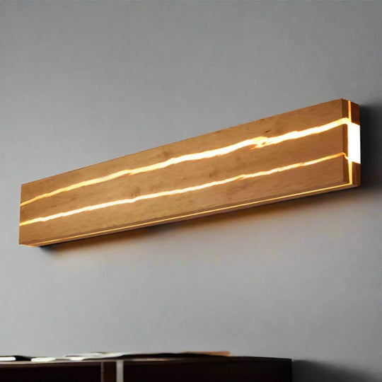 Moderne Houten Riss Wandlamp