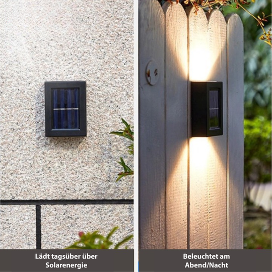 Draadloze LED Solar wandlamp