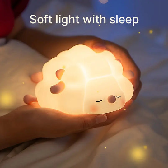 Schattige Roze Schaap Nachtlamp