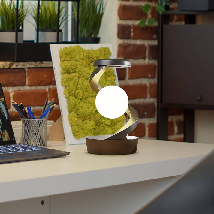 2-in-1 Draaibare Maanlamp met Draadloos Opladen