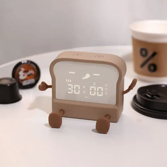 Leuke Toast-vormige LED Alarmklok & Timer
