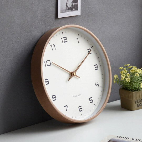 NordicTime Houten Wandklok
