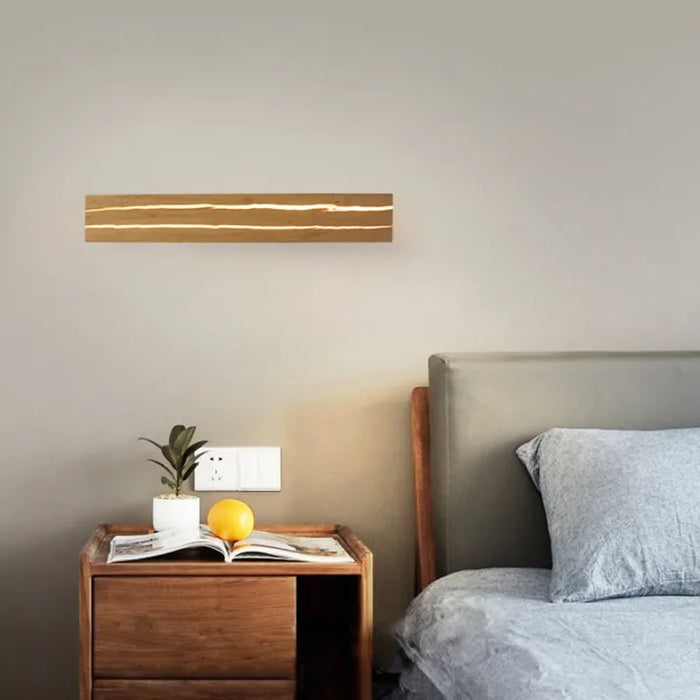 Moderne Houten Riss Wandlamp