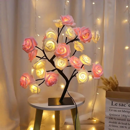 LED Rozenbloem Tafel Lamp