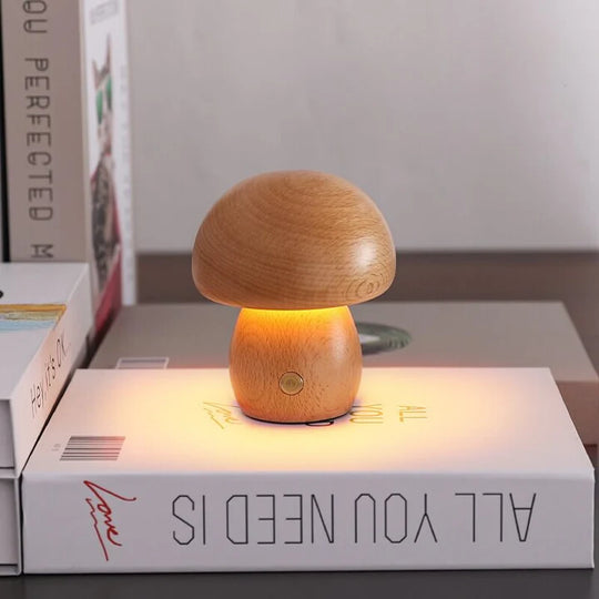 Nachtlamp in Paddenstoelvorm