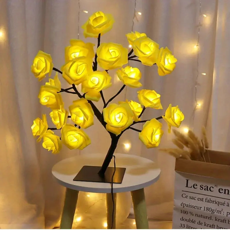 LED Rozenbloem Tafel Lamp