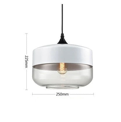 Luxe hanglamp van glas en hout