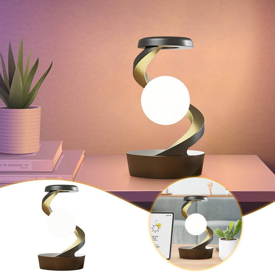 2-in-1 Draaibare Maanlamp met Draadloos Opladen