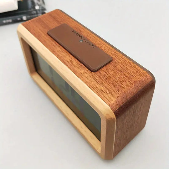 Houten Digitale Wekker