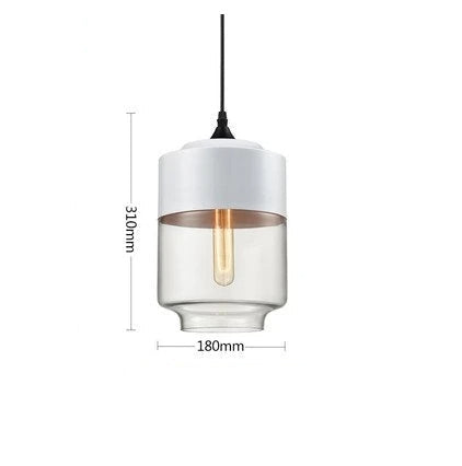 Luxe hanglamp van glas en hout