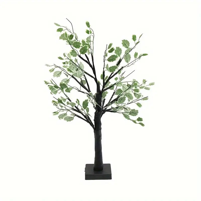 Witte/Zwarte Berkenboom LED Nachtlamp
