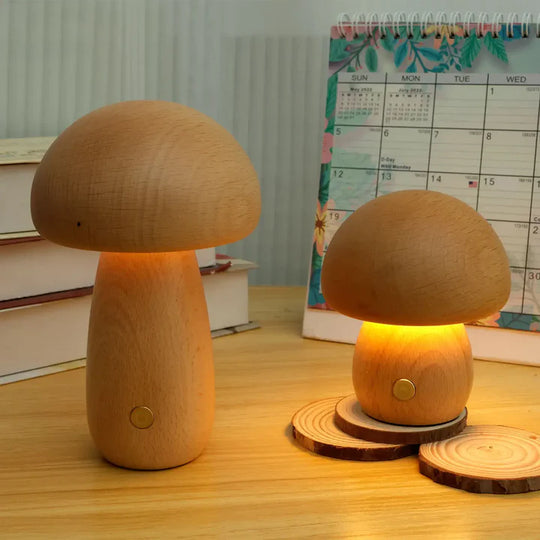 Nachtlamp in Paddenstoelvorm