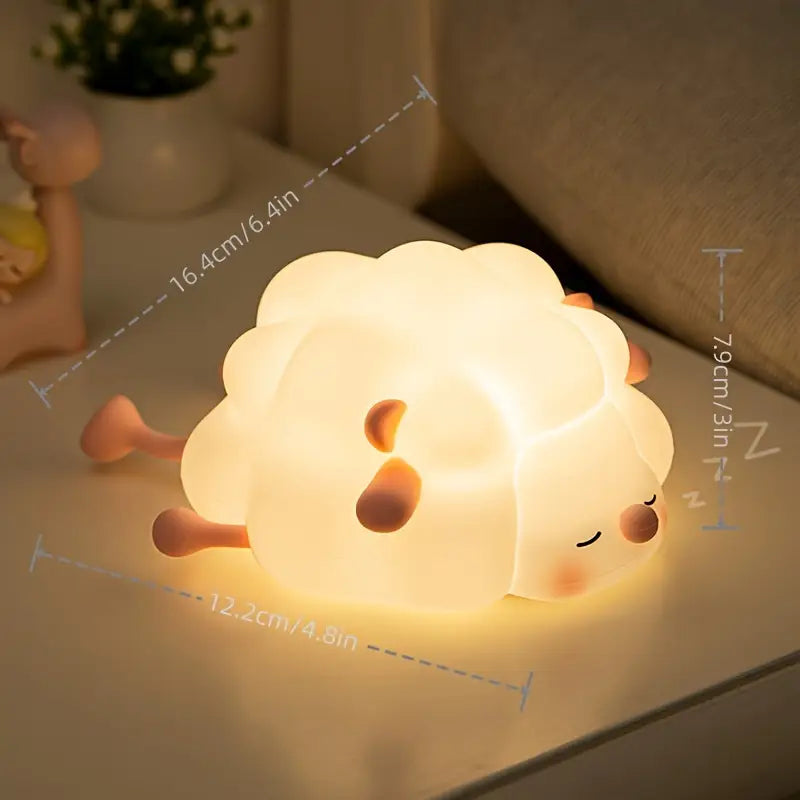 Schattige Roze Schaap Nachtlamp