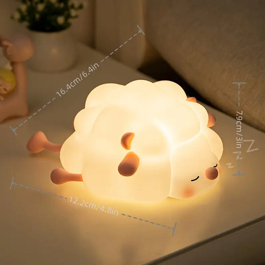 Schattige Roze Schaap Nachtlamp