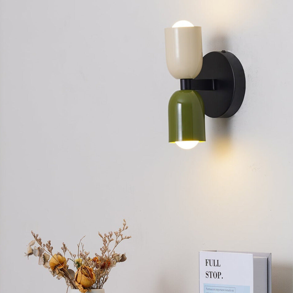 Vintage dubbele kop Creatieve Home Deco Wandlamp