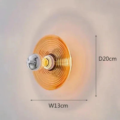 Vintage LED Glazen Wandlamp