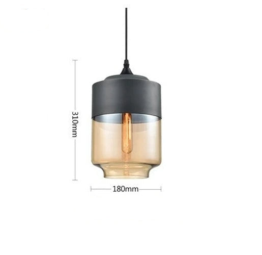 Luxe hanglamp van glas en hout