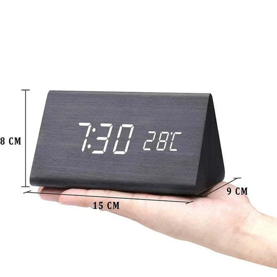 Houten LED Digitale Wekker
