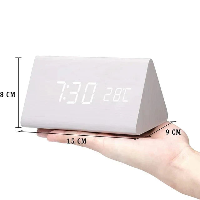 Houten LED Digitale Wekker