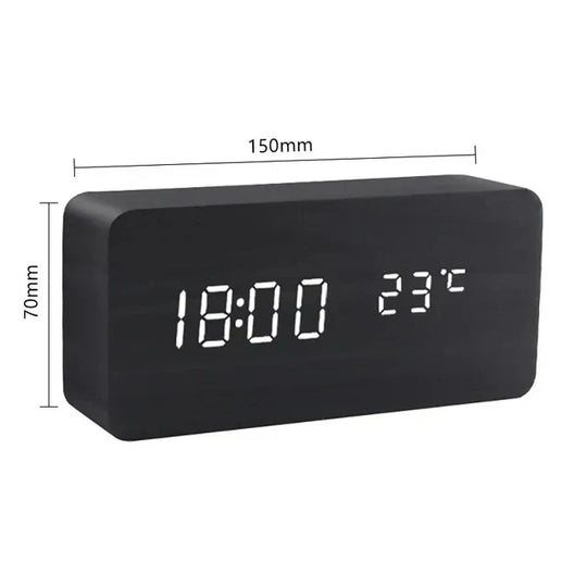 Houten LED Digitale Wekker