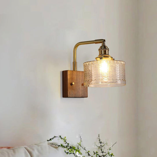Wandleuchte | Rustikale Eleganz met Kunstglas