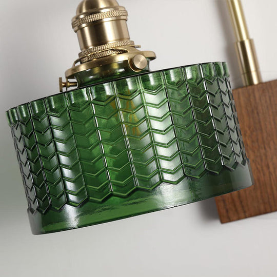 Wandleuchte | Rustikale Eleganz met Kunstglas