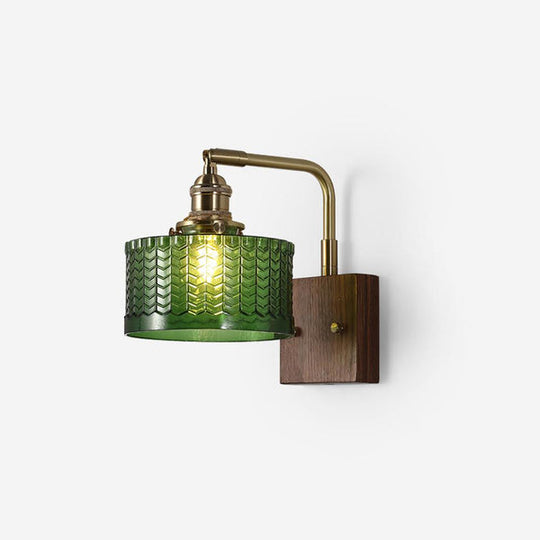 Wandleuchte | Rustikale Eleganz met Kunstglas