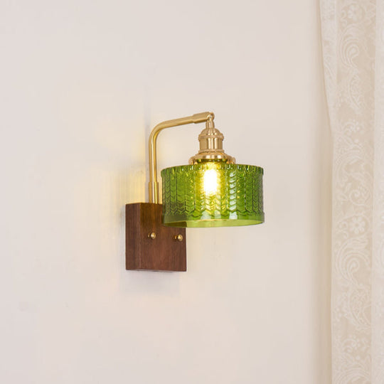 Wandleuchte | Rustikale Eleganz met Kunstglas