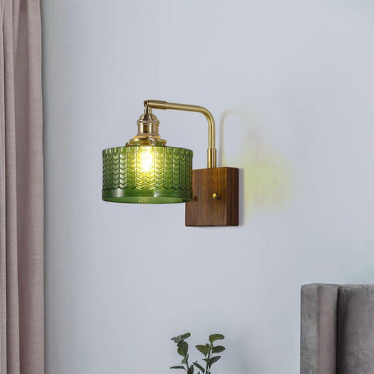 Wandleuchte | Rustikale Eleganz met Kunstglas