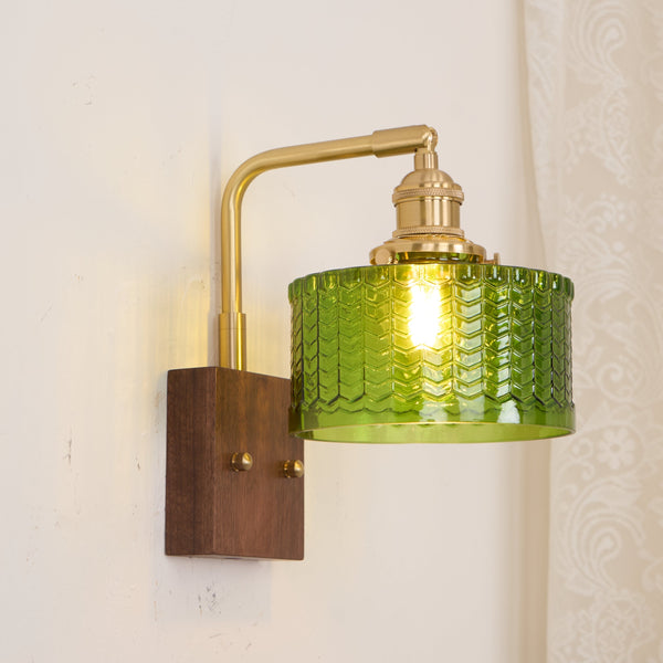 Wandleuchte | Rustikale Eleganz met Kunstglas