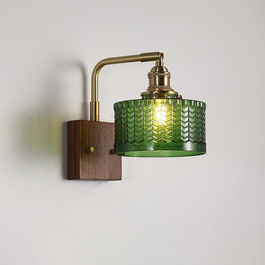 Wandleuchte | Rustikale Eleganz met Kunstglas