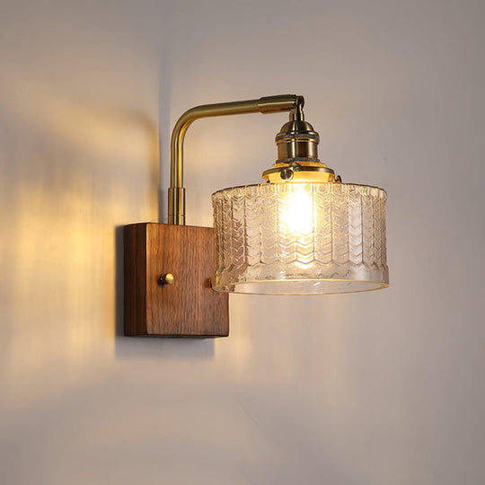 Wandleuchte | Rustikale Eleganz met Kunstglas